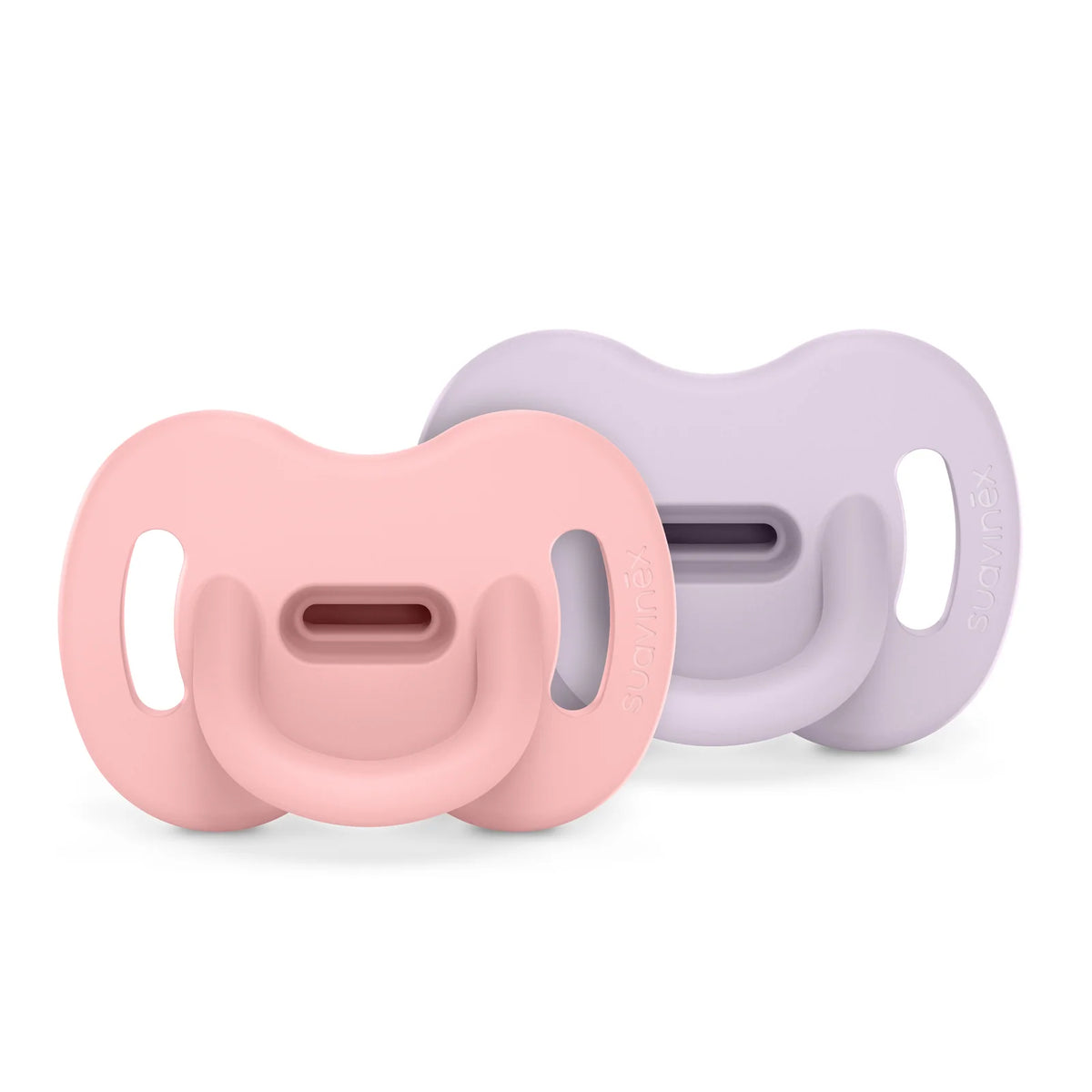 Silicone Pacifier 2 Pack with a Reversible Physiologic — Powder Pink/Lavender Fog / 0-6mo / Powder Pink/Lavender Fog / 6-18mo