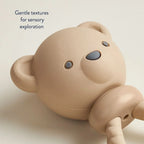 Silicone Rattle Teether for Babies with Multiple Textures and Gentle Sounds for Teething and Play