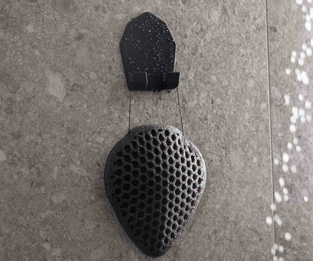 Silicone Shower Hanger for Scrubbers, Compact Organizer That Sticks to Smooth, Clean Surfaces