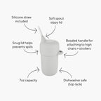 Silicone Toddler Training Cup, 7 oz,