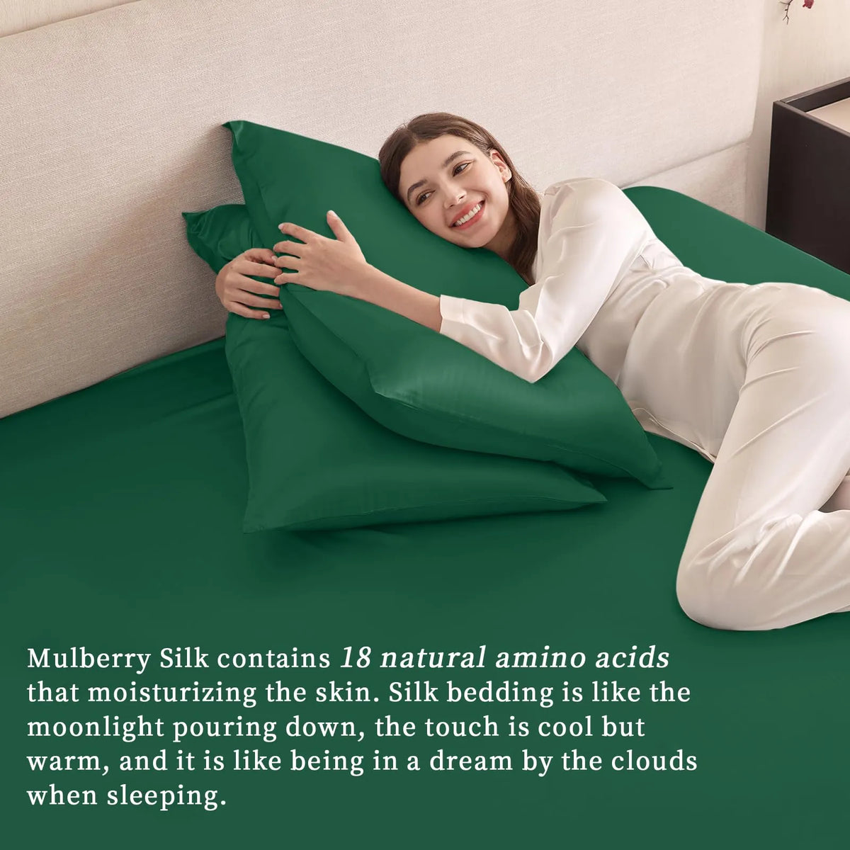 Silk Fitted Sheet in 19 Momme Mulberry Silk