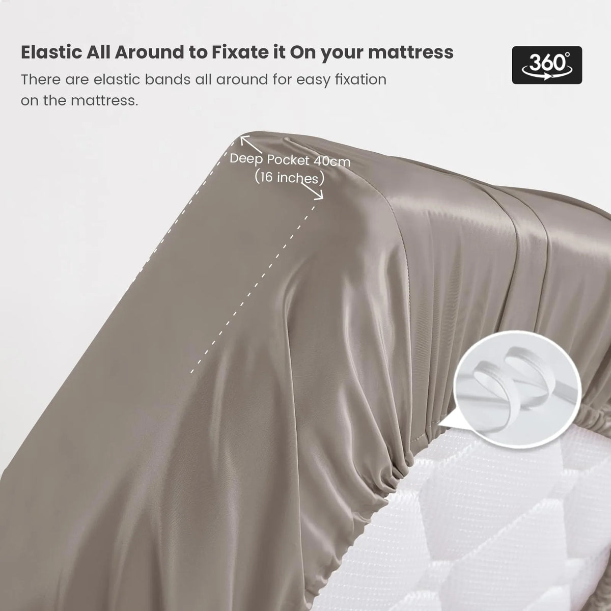 Silk Fitted Sheet in 19 Momme Mulberry Silk