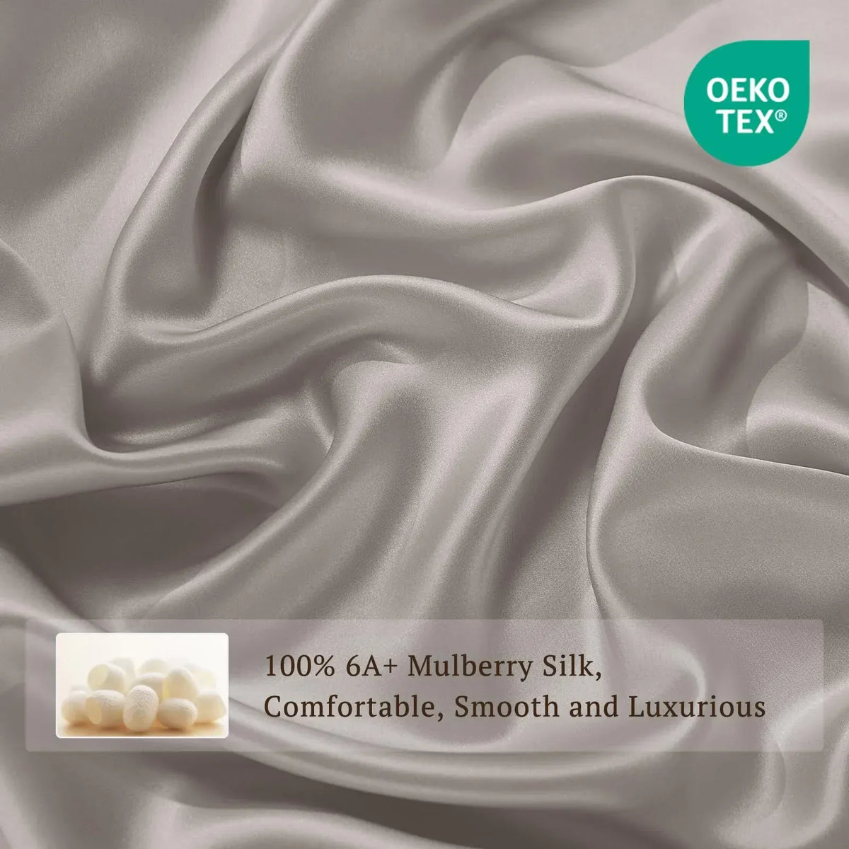 Silk Fitted Sheet in 19 Momme Mulberry Silk