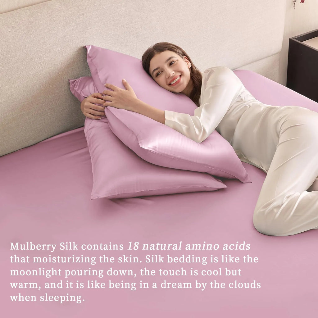 Silk Fitted Sheet in 19 Momme Mulberry Silk