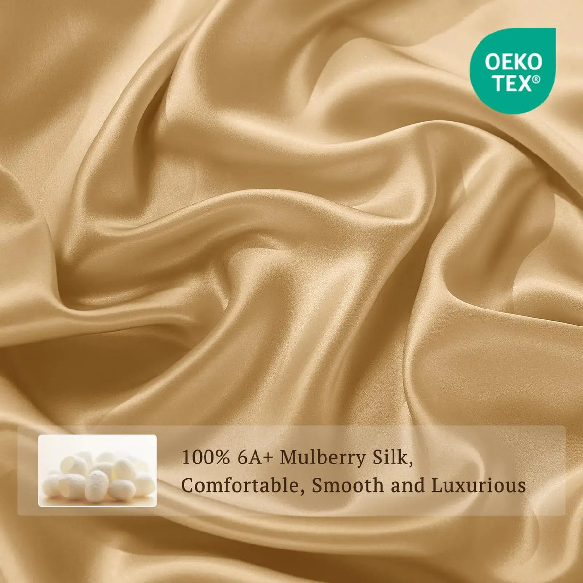 Silk Fitted Sheet in 19 Momme Mulberry Silk