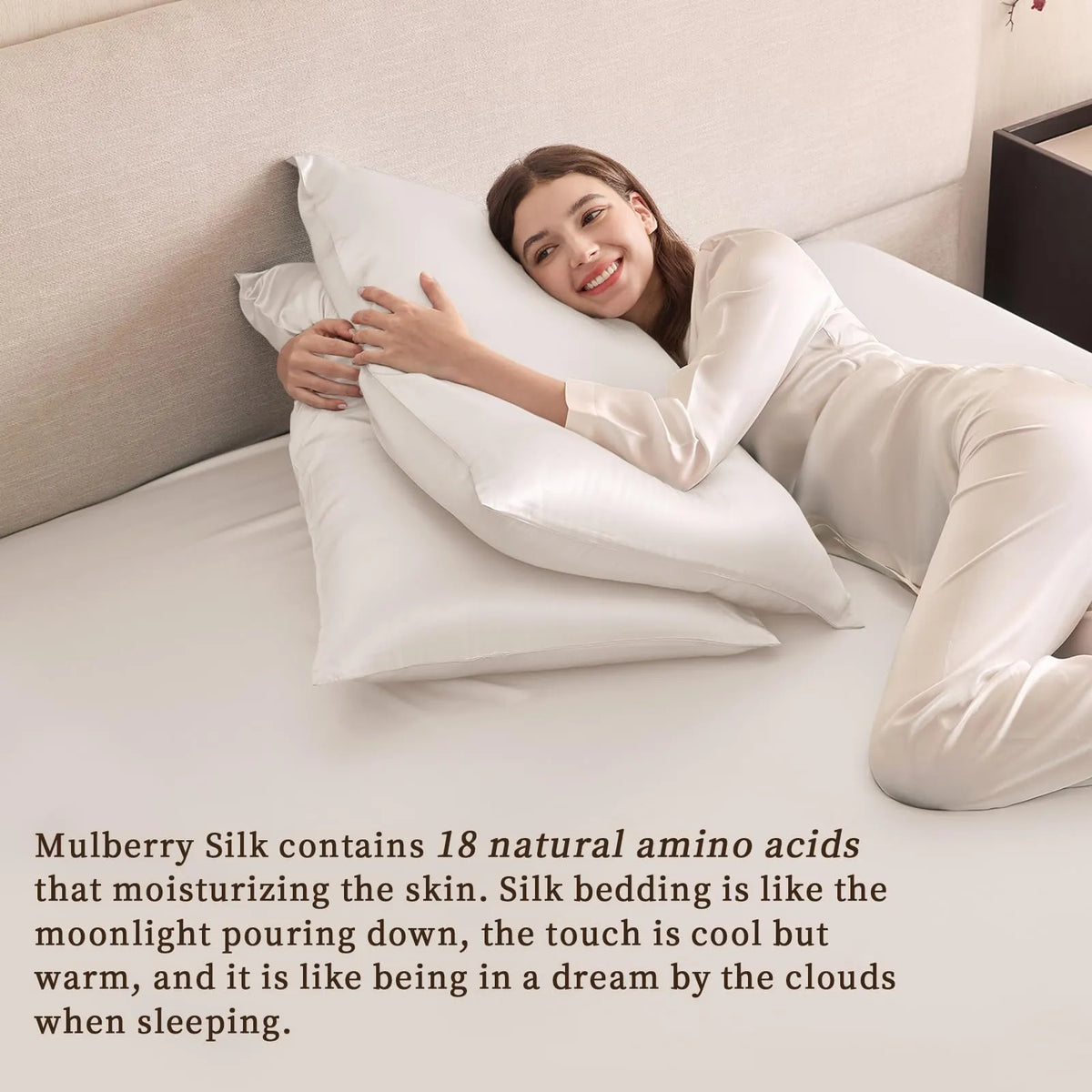 Silk Fitted Sheet in 19 Momme Mulberry Silk