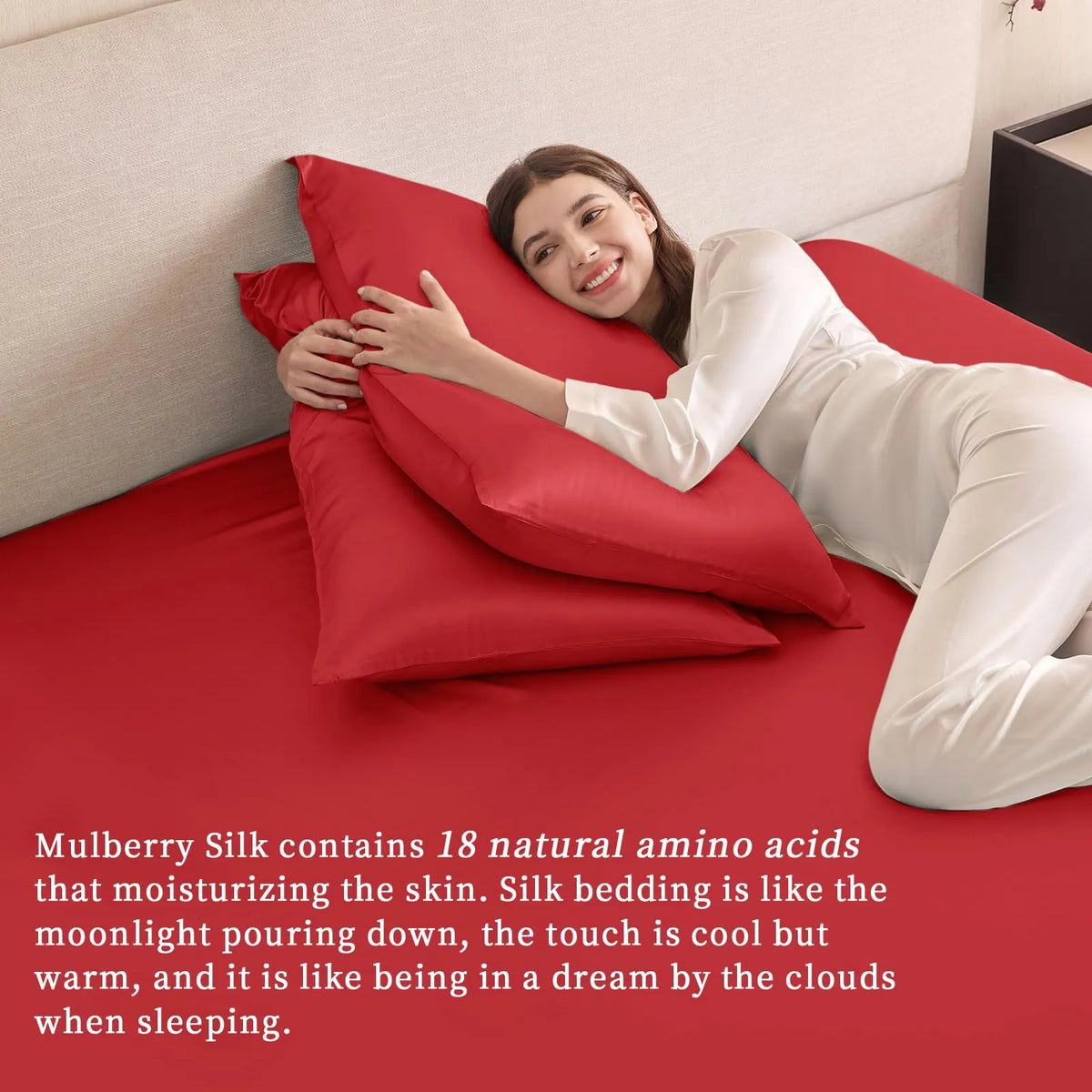 Silk Fitted Sheet in 19 Momme Mulberry Silk