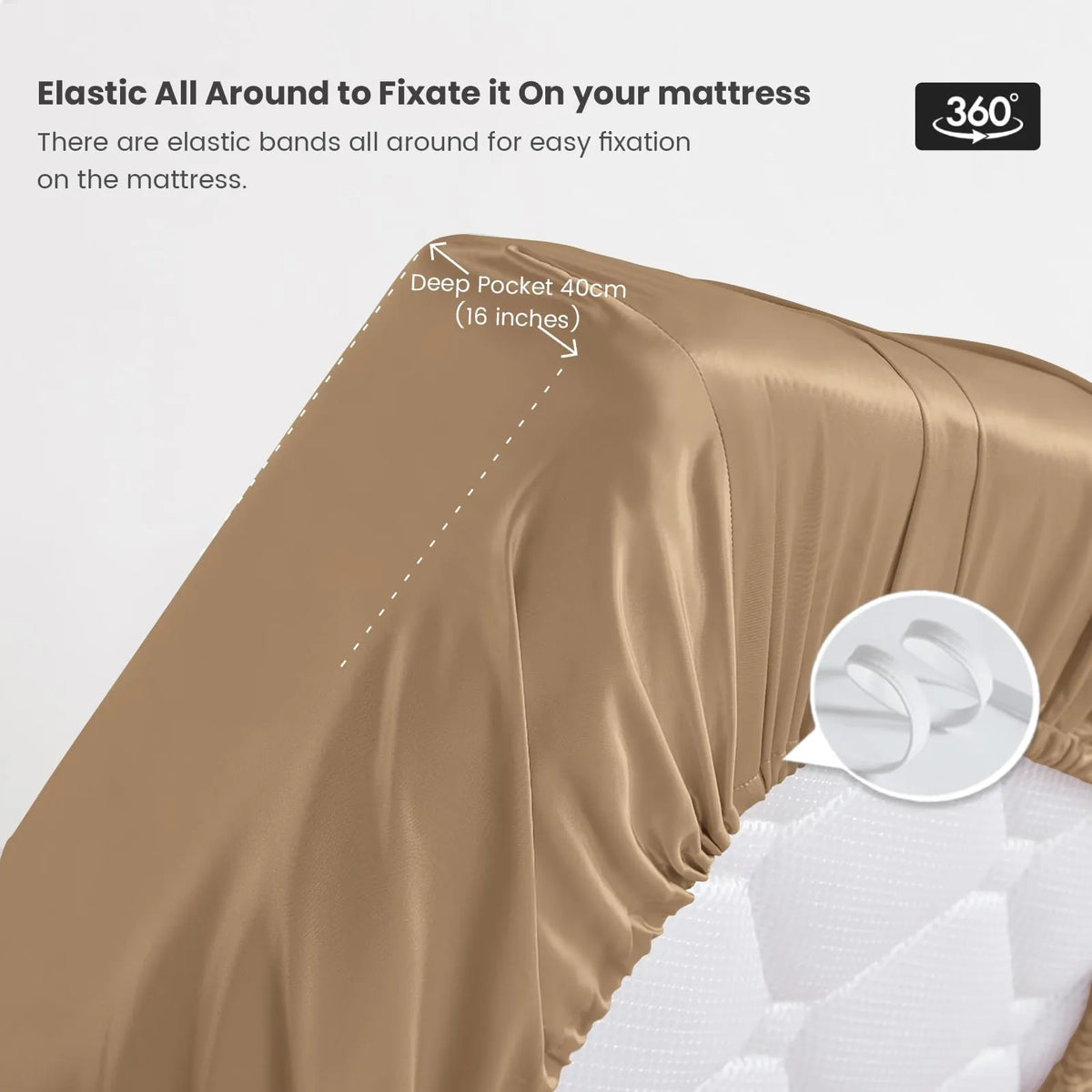 Silk Fitted Sheet in 19 Momme Mulberry Silk