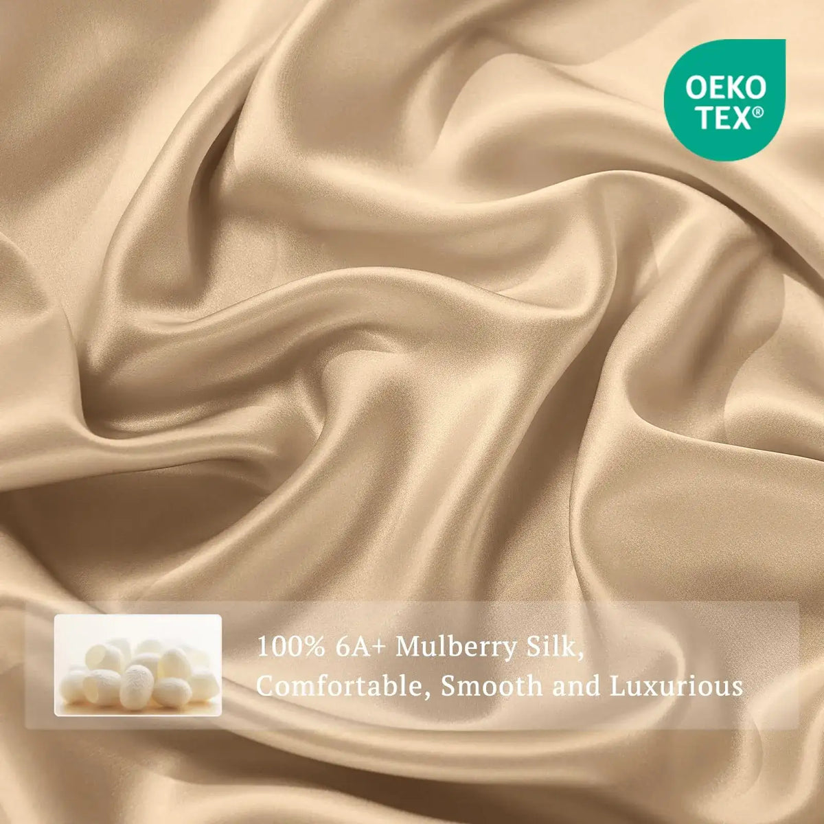 Silk Fitted Sheet in 19 Momme Mulberry Silk
