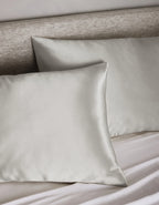 Silk Pillowcase in 100% Grade 6A Mulberry Silk, Sandwashed for a Soft Matte Finish and Machine Washable