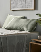 Silk Pillowcase in 100% Grade 6A Mulberry Silk, Sandwashed for a Soft Matte Finish and Machine Washable
