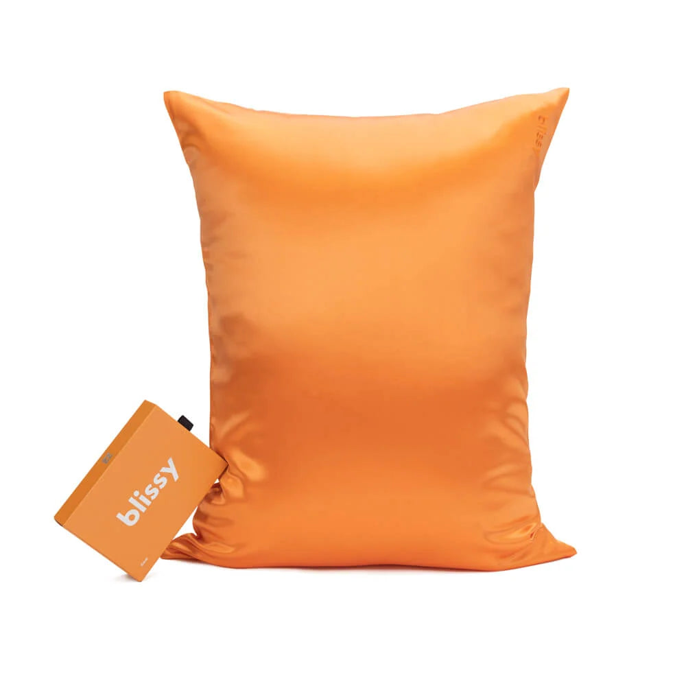 Silk Pillowcase in Coral, Standard Size, 22-Momme 100% Pure