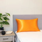 Silk Pillowcase in Coral, Standard Size, 22-Momme 100% Pure