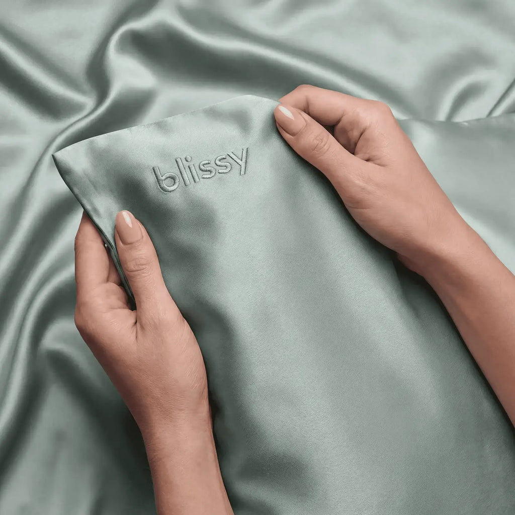 Silk Pillowcase in Matcha, Standard Size, Made from 100% Mulberry