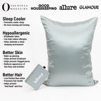 Silk Pillowcase in Matcha, Standard Size, Made from 100% Mulberry