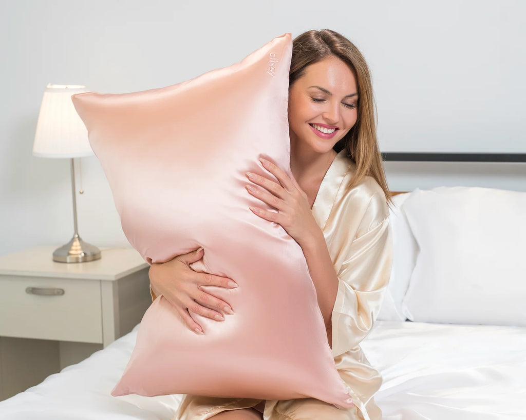 Silk Pillowcase in Pink