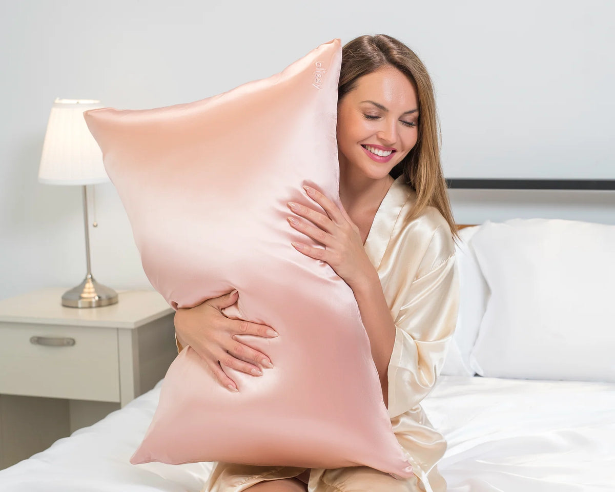 Silk Pillowcase in Pink