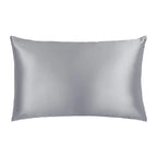 Silk Pillowcase in Silver, Handmade from 22-Momme Pure Mulberry Silk in a Standard Size for Bedtime