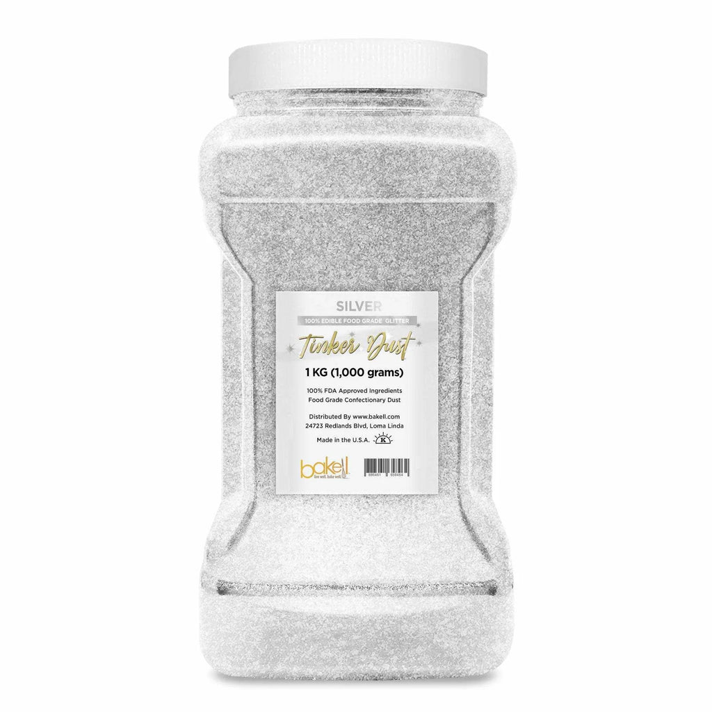 Silver Edible Glitter Dust, 1kg