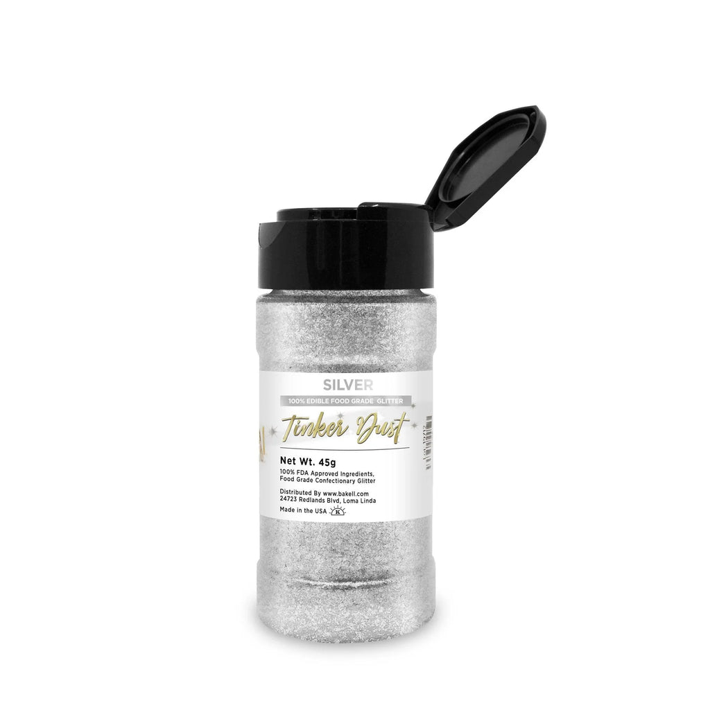 Silver Edible Glitter Dust, 45g