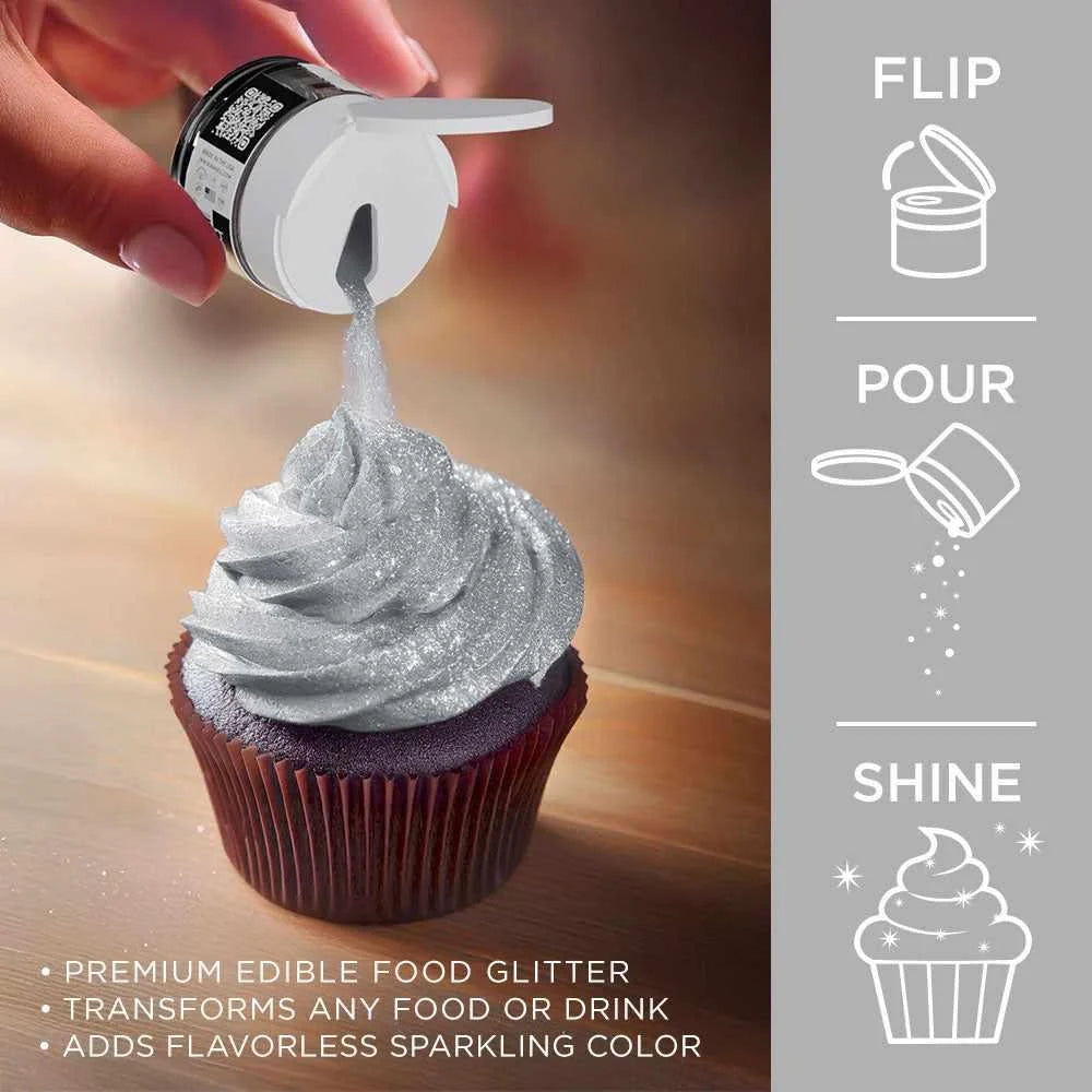 Silver Edible Glitter Dust