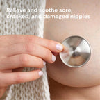 Silver Nursing Cups for Breastfeeding Support and Nipple Protection During Nursing · Silver nursing cup design