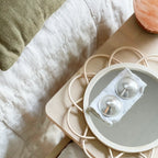 Silver Nursing Cups for Breastfeeding Support and Nipple Protection During Nursing · Silver nursing cup design