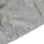 Silver Velvet Rectangle Tablecloth, 90 x 132 Inch Seamless Design