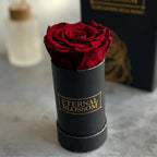 Single Infinity Rose in a Black Display Box