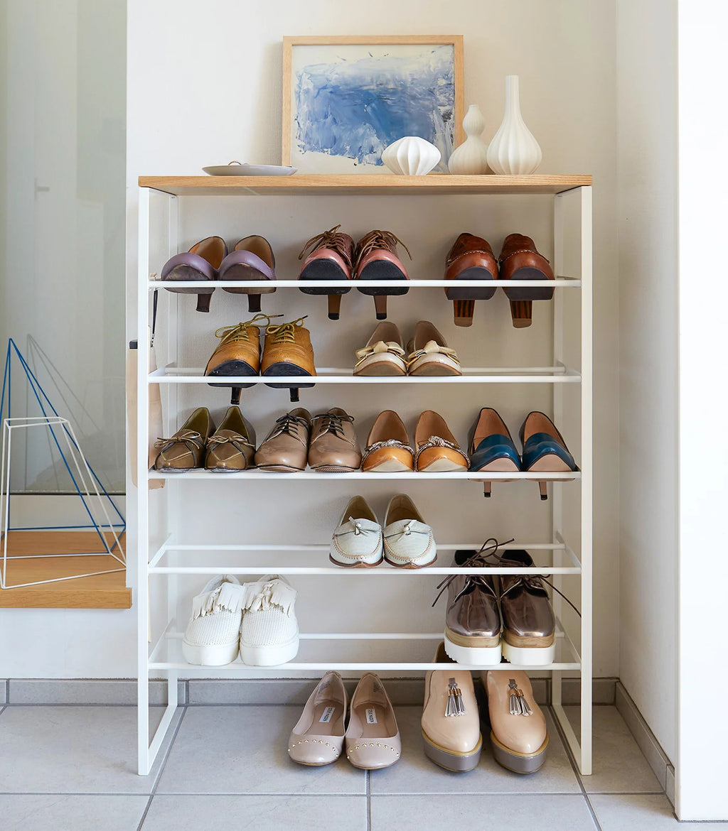 Six-Tier Steel Shoe Rack