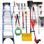 Slatwall Hook Kit in Silver Powder-Coated Steel, 20 Pieces