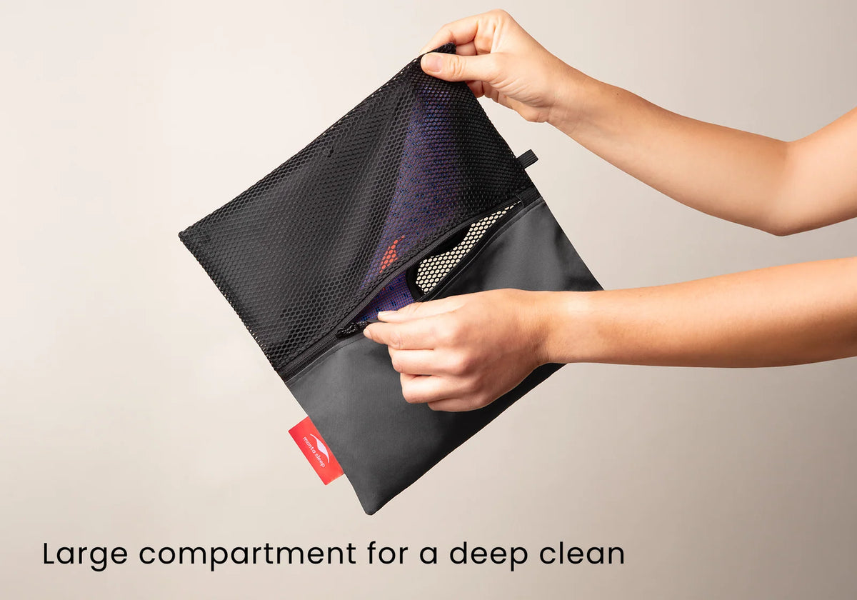 Sleep Mask Travel and Laundry Bag That Converts from a Compact Case to a Mesh Bag for Cleaning