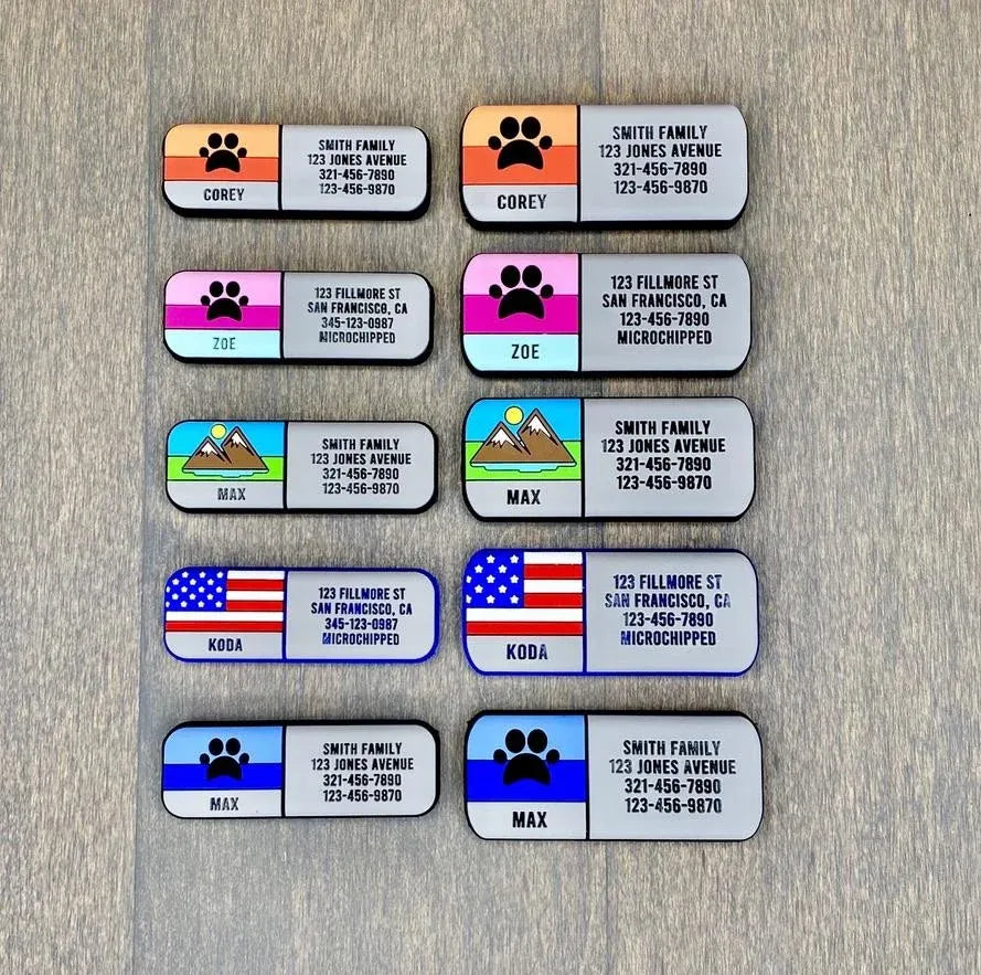 Slide-On Pet ID Tag