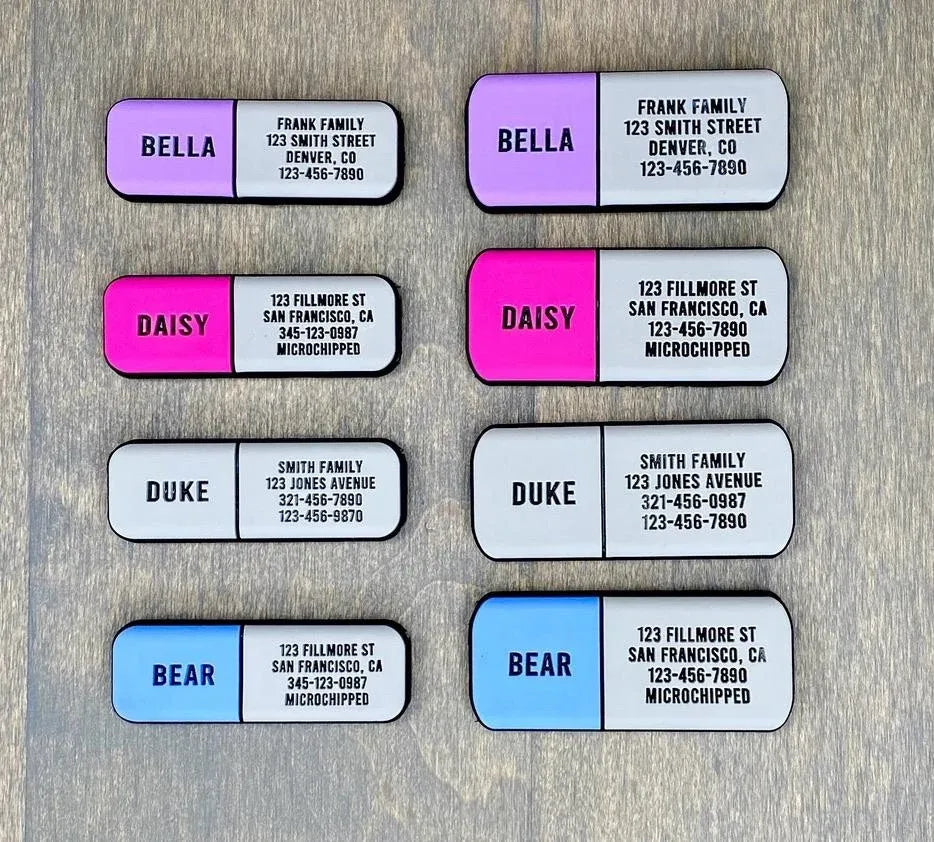 Slide-On Pet ID Tag
