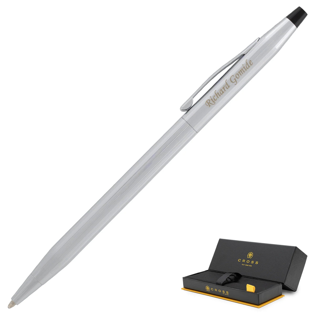 Slim Ballpoint Pen in Lustrous Chrome