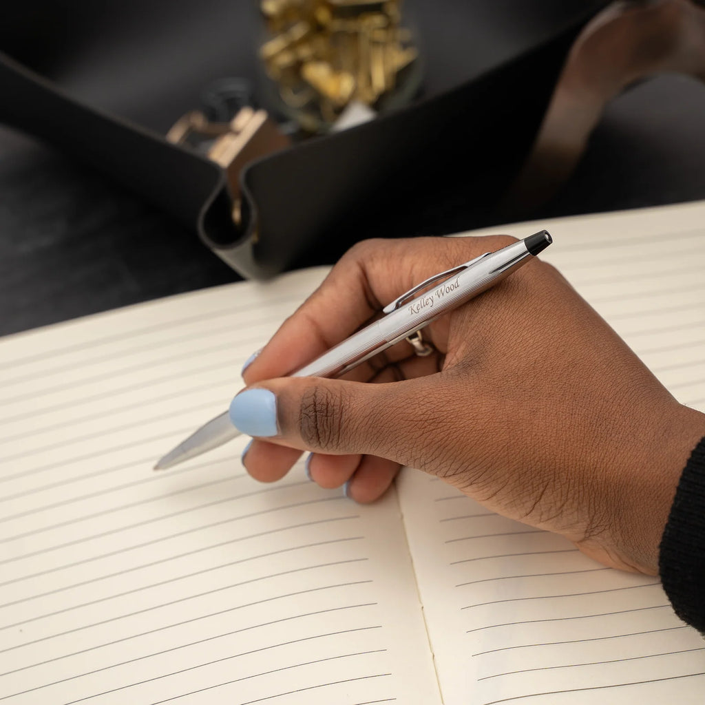 Slim Ballpoint Pen in Lustrous Chrome
