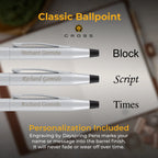 Slim Ballpoint Pen in Lustrous Chrome