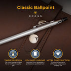 Slim Ballpoint Pen in Lustrous Chrome