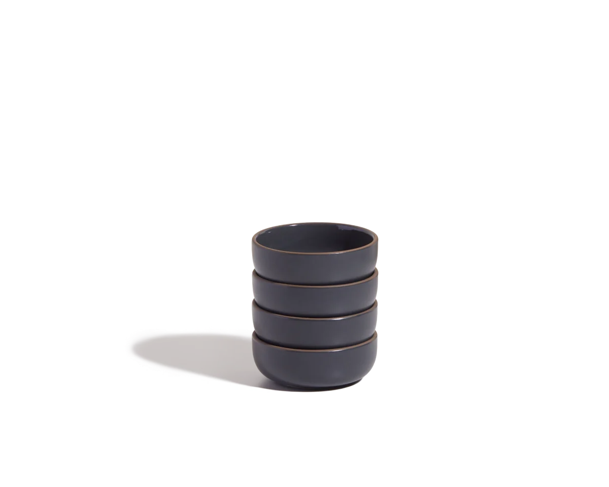 Small Ceramic Bowls in a Set of Four