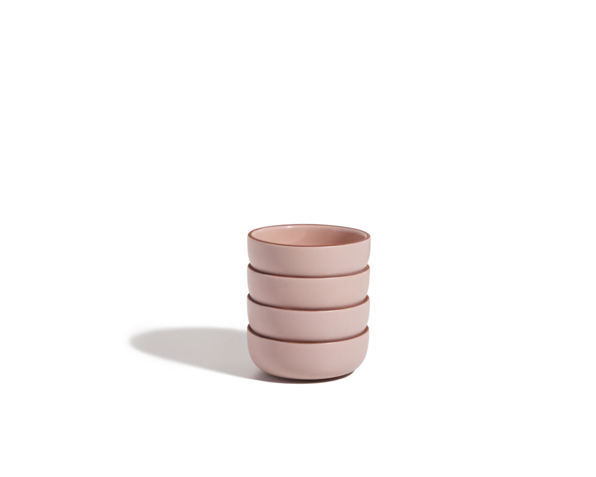 Small Ceramic Bowls in a Set of Four