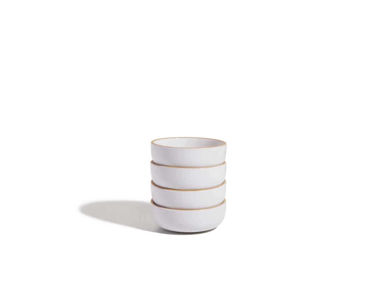 Small Ceramic Bowls in a Set of Four