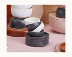 Small Ceramic Bowls in a Set of Four