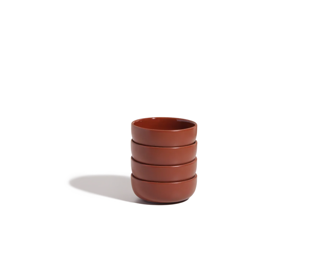 Small Ceramic Bowls in a Set of Four