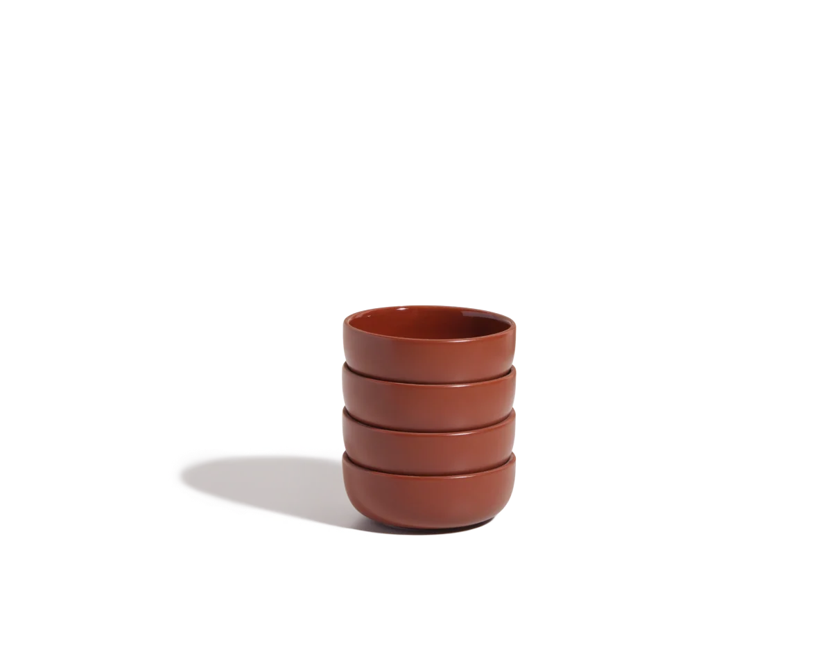 Small Ceramic Bowls in a Set of Four