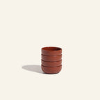 Small Ceramic Bowls in a Set of Four, Terracotta