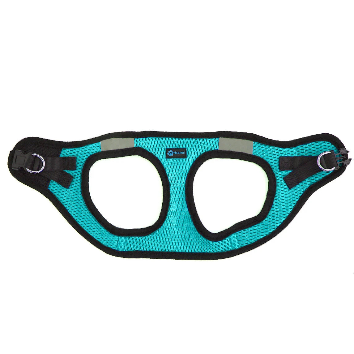 Small Dog Harness with Reflective Bands, Breathable Design, Secure Velcro Closure and Double D-Rings