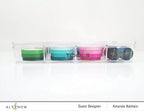 Small Ink Blending Tool Storage Box with 12 Compartments and a Hinged Lid for Stackable Craft Organization