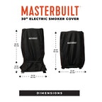 Small Universal Smoker Cover with Locking Buckle and Foldable Skirt for 30-Inch Vertical Smokers