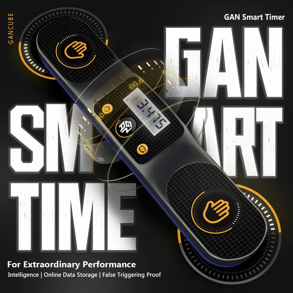 Smart Cube Timer for Speedcubing with Automatic Solve Sync and a One-Second Pause to Prevent Accidental Resets