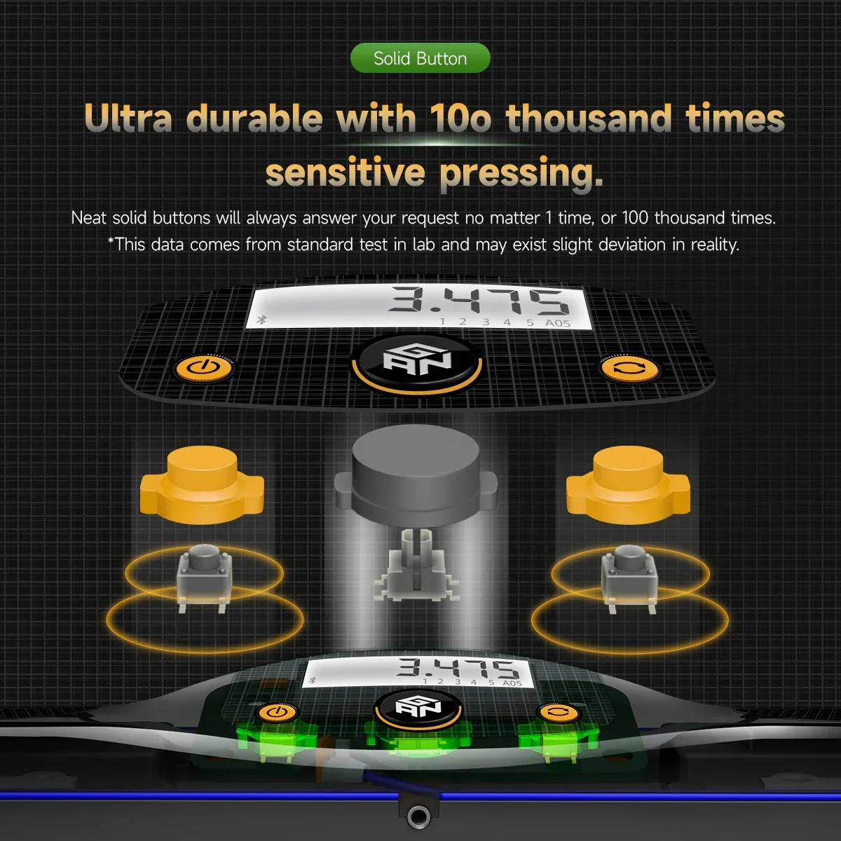 Smart Cube Timer for Speedcubing with Automatic Solve Sync and a One-Second Pause to Prevent Accidental Resets
